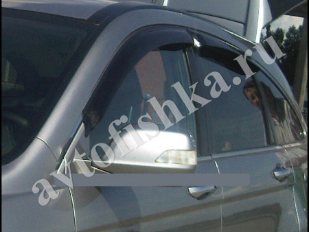 Дефлекторы боковых окон EGR 4 части темные Honda CR-V 2007-2012