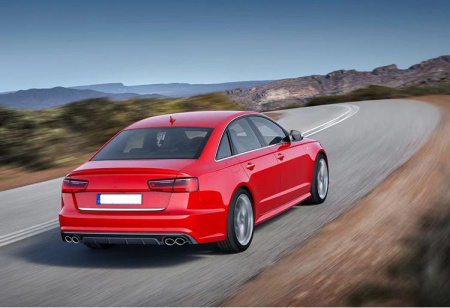 Диффузор S6 S-line для Audi A6 2016-2018