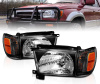 Toyota 4Runner (1996-1998) передние фары чёрные стекло