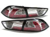 Mitsubishi Lancer 10 (07-) фонари задние светодиодные красно-хромированные, комплект 2 шт.