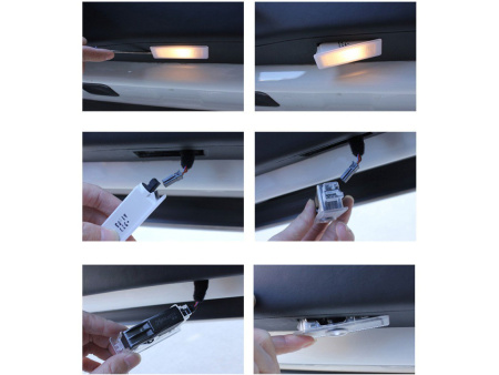 Штатная подсветка дверей со светящимся логотипом Motorsport для BMW E90 E92 E93 F10 F30 M3 M5 M6 E63 E64 E65 E68 F15 F16 E85 E60, комплект 2 шт.