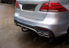 Mercedes-Benz GLE-Klasse W166 2015 - 2018 Диффузор заднего бампера 6.3 AMG