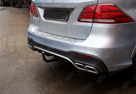 Mercedes-Benz GLE-Klasse W166 2015 - 2018 Диффузор заднего бампера 6.3 AMG