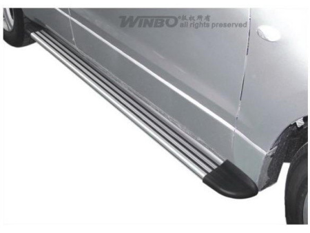 Suzuki Grand Vitara (05-) 3 дверн. пороги боковые из алюминиевого профиля, длина 157 см