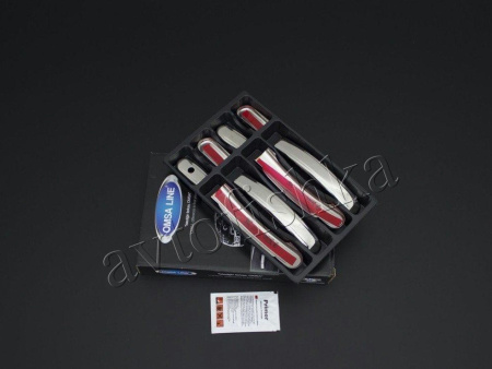 Ford Fusion (02-12) накладки на ручки дверей из нержавеющей стали, комплект на 4 двери