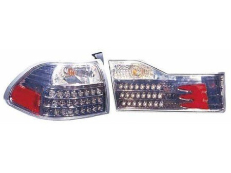 Honda Accord (01-02) 2, 4 дверн. USA фонари задние светодиодные черно-хромированные, комплект 2 шт.