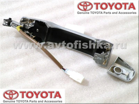 Toyota Land Cruiser 200 (08-16) наружные ручки дверей хромированные в сборе, оригинал, дизайн Lexus LX570, комплект 4 шт.