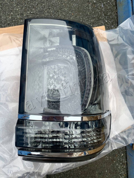 Toyota Land Cruiser 100 (98-07) задние фонари (стопы) светодиодные дымчатые, дизайн Land Cruiser 200