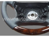 Mercedes W220 руль классический, черная кожа - дерево орех