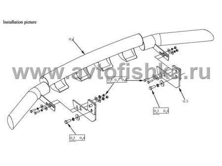 Toyota Land Cruiser Prado 150 защита переднего бампера, труба 76 мм