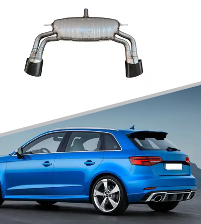 Двойной выхлоп RS3 для Audi A3 хэтчбек 2017-2020