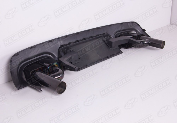 Mercedes-Benz S-Klasse W221 2005 - 2009 Диффузор с черными насадками 6.3 AMG