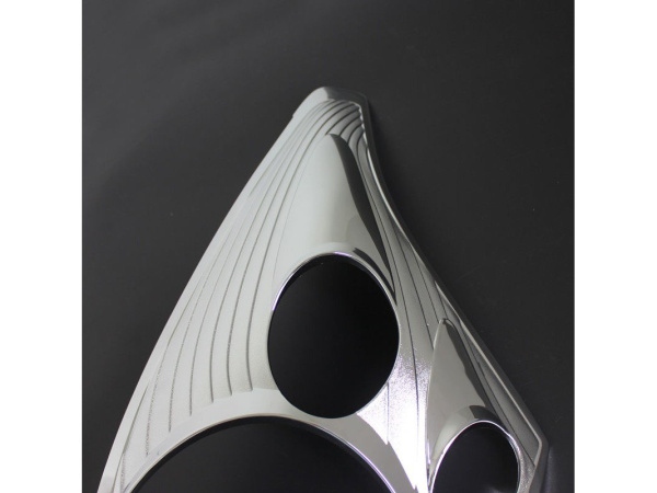 Toyota Land Cruiser Prado 120 (02-09) накладки передних фар хромированные, комплект 2 шт.