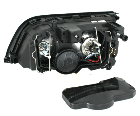 Mercedes C W202 (94-00) фары передние хромированные, комплект 2 шт.