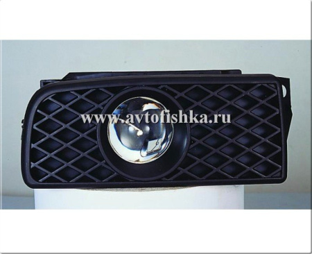 BMW 3 E36 (91-97) фары противотуманные линзовые с черными рамками, комплект 2 шт.
