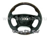 Mercedes W211, W209, W219 (2007-) руль, дизайн AMG, черная кожа - дерево орех, Classic