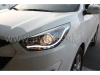 Hyundai Tucson ix35 (10-) фары передние хромированные, со светодиодной подсветкой, комплект 2 шт.
