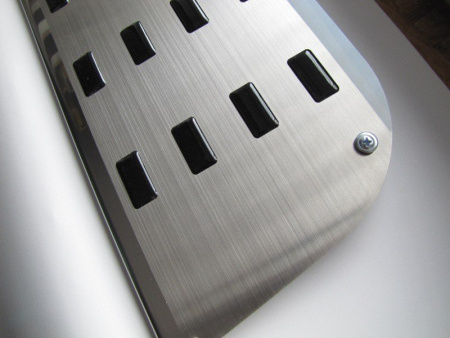 Mercedes Viano (04-) накладка на переднюю внутреннюю пластиковую ступеньку, нержавеющая сталь, к-кт 2шт.