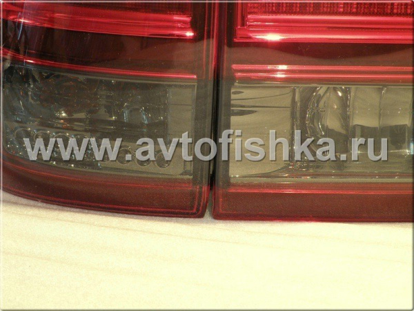 Toyota Land Cruiser 100 (98-07) фонари задние светодиодные красно-тонированные, дизайн Lexus, комплект лев.+прав.