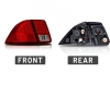 Honda Civic 2001-2005 седан фонари задние светодиодные красно-хромированные