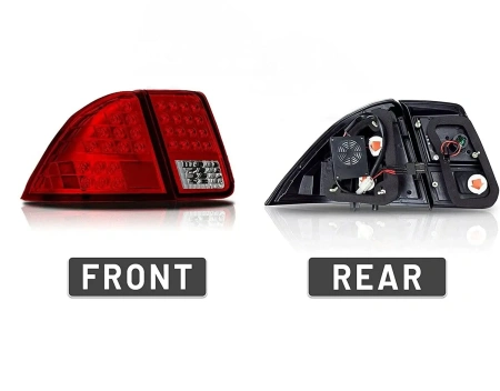Honda Civic 2001-2005 седан фонари задние светодиодные красно-хромированные