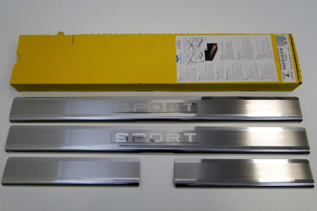 Land Rover Range Rover Sport (05-09) накладки на внутренние пороги, к-кт 4шт.