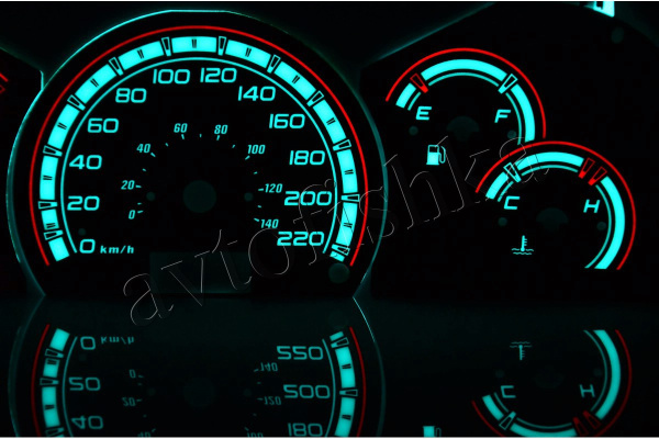 Suzuki Vitara 1998 – 2005 светодиодные шкалы (циферблаты) на панель приборов