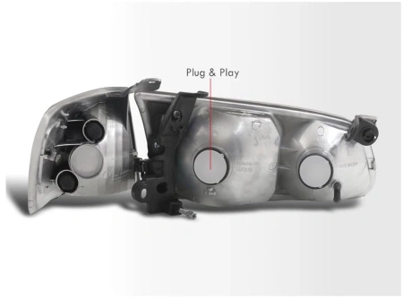 Toyota Camry V20 (00-01) SXV20, MCV20 фары передние черные, комплект 2 шт.
