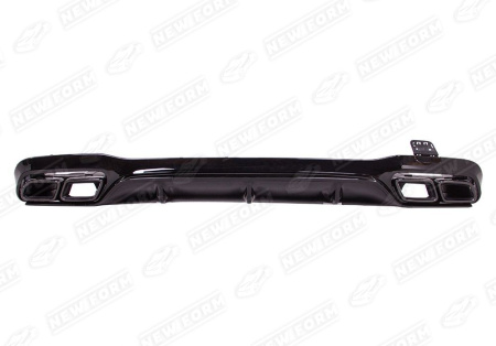 Mercedes-Benz E-Klasse W213 2016 - 2020 Диффузор с насадками 6.3 AMG черный