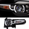 Toyota FJ Cruiser (07-15) фары линзовые в комплекте с решеткой радиатора, дизайн №1