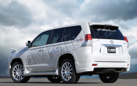 Toyota Land Cruiser Prado 150 (09 – 14) юбка заднего бампера в стиле JAOS | клыки