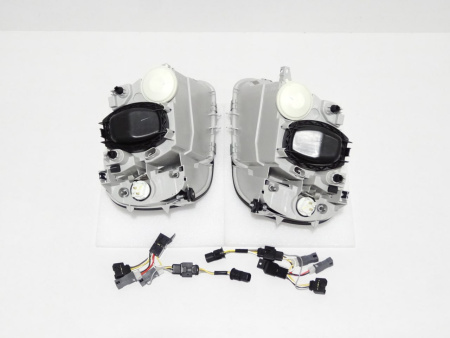 Mercedes SLK R170 (98-04) фары передние хромированные, с поворотниками, комплект 2 шт.