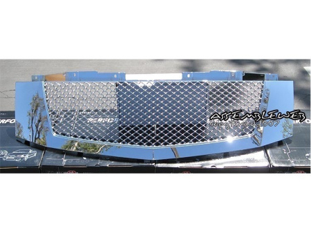 Cadillac Escalade, Escalade EXT, ESV (07-) решетка радиатора хромированная пластиковая, сетка, классический дизайн