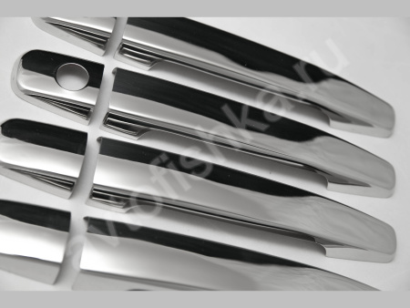 Mercedes E class W210 (1995-2002) накладки на ручки дверей из нержавеющей стали, 4 шт.