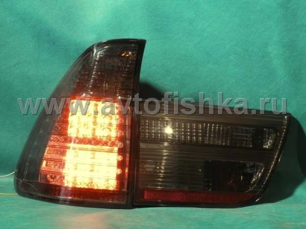 BMW X5 (98-06) задние фонари светодиодные тонированные, комплект 2 шт.