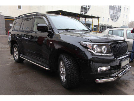 Toyota Land Cruiser 200, Lexus LX 570 (08-) корпуса боковых зеркал со светодиодными поворотниками, комплект 2 шт.