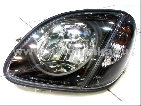 Mercedes SLK R170 (98-04) фары передние черные, с поворотниками, комплект 2 шт.