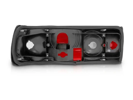 Mercedes S W126 (80-92) фонари задние прозрачные красно-белые, комплект 2 шт.