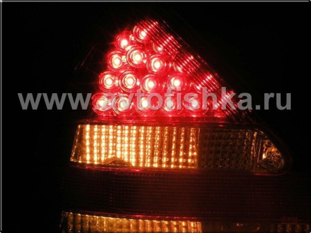 Mercedes-Benz R170 SLK (98-04) фонари задние светодиодные красно-белые, комплект 2 шт.