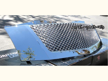 Cadillac Escalade (02-06) решетка радиатора хромированная, дизайн сетка.