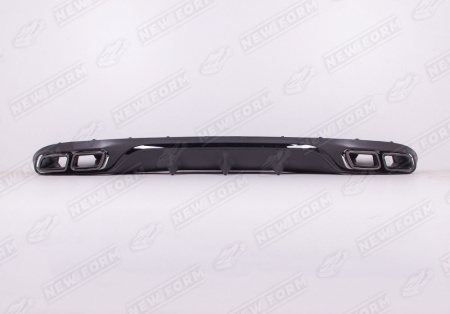 Mercedes-Benz E-Klasse W213 2016 - 2020 Диффузор заднего бампера с нчерными асадками 6.3 AMG