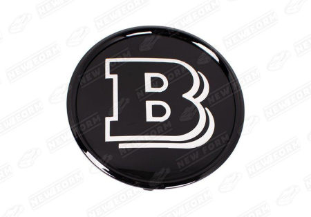 Mercedes-Benz GLS-Klasse X166 2015 - 2019 Эмблема Brabus стеклянная черная