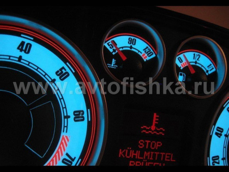 Audi A3 (96-02) (8L) светящиеся шкалы приборов - накладки на циферблаты панели приборов, дизайн № 2