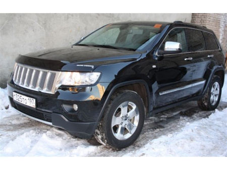 Дефлектор капота темный с надписью JEEP Grand Cherokee 2011-