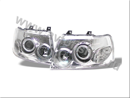 Expedition (03-06) фары передние хромированные со светящимися ободками, комплект 2 шт.
