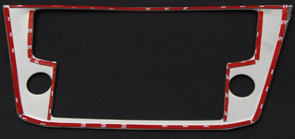 Volkswagen Tiguan (17–) Накладка на рамку экрана аудиосистемы, нерж. сталь, 1 часть