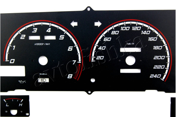 Toyota Corolla AE86 Levin светодиодные шкалы (циферблаты) на панель приборов - дизайн 2
