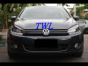 Volkswagen Golf 6 фары передние линзовые черные, со светодиодной подсветкой, под корректор, комплект 2 шт.