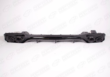 Mercedes-Benz E-Klasse W213 2016 - 2020 Диффузор с черными насадками 5.3 AMG