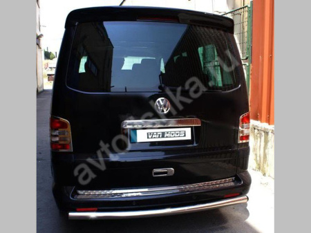 Volkswagen Transporter T5 (2003-) накладка на задний бампер из нержавеющей стали